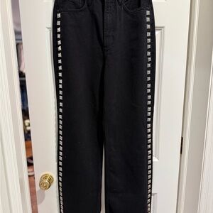 AllSaints Blake studded jeans black size 26